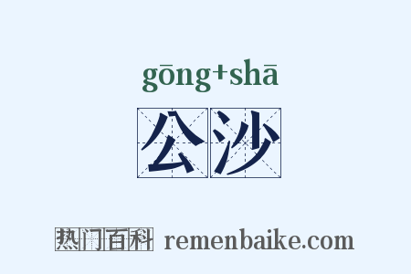 公沙是什么意思的图片